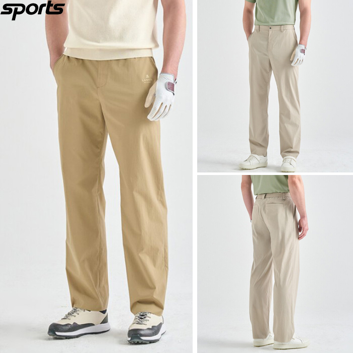 韩国代购lanvin blanc高尔夫球裤26春夏男纯色宽松运动百搭长裤