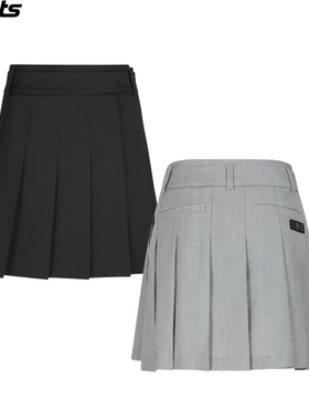 韩国代购amazingcre高尔夫球裙26春夏女纯色弹力百褶防走光短裙