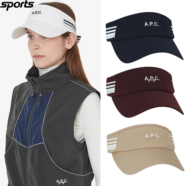 韩国代购APC高尔夫穿搭25年秋ins少女风丝带蝴蝶结运动遮阳女球帽