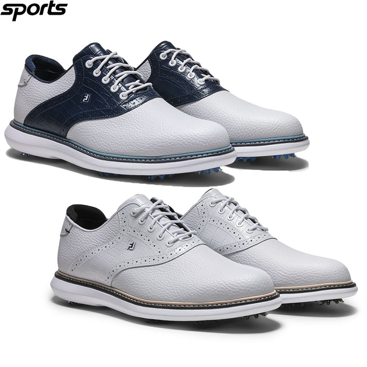 韩国代购FJ高尔夫26春夏防水皮革透气舒适系带运动户外低帮男球鞋