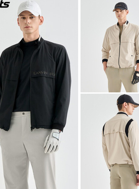 韩国代购lanvin blanc高尔夫球服25秋男标志防水防风弹力运动夹克
