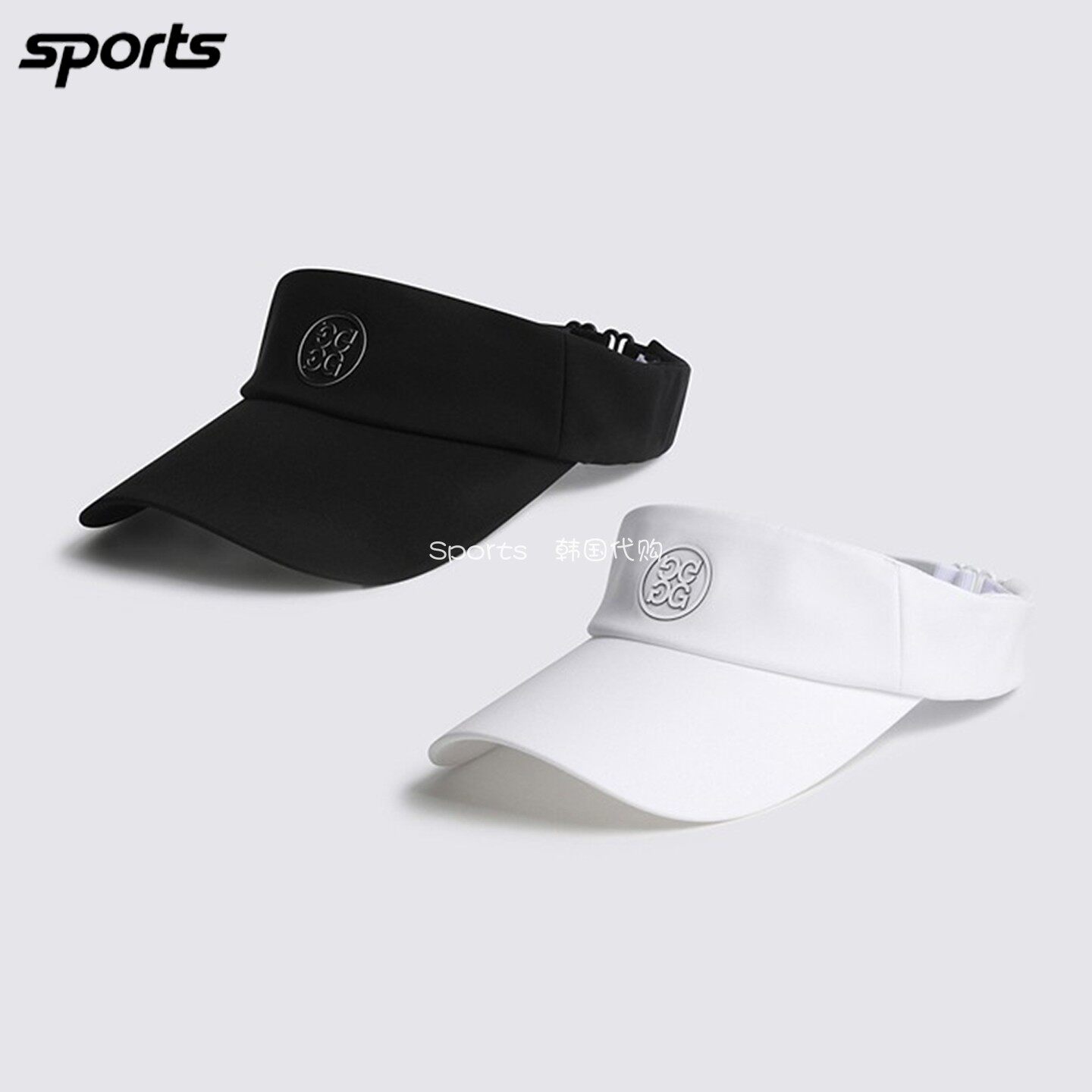 韩国代购GFORE高尔夫26年夏简约宽檐防晒遮阳帽户外空顶帽男球帽