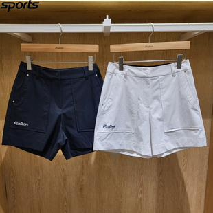 26春夏女标志纯色舒适运动休闲半身短裤 韩国代购 malbon高尔夫球裤