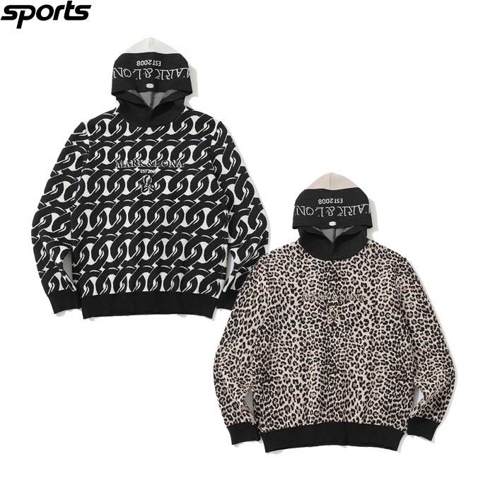 韩国代购mark&lona高尔夫球服26春夏男图案运动休闲连帽针织衫,运动服/休闲服装,高尔夫球服,淘宝优惠券,粉丝福利购,淘宝优惠卷