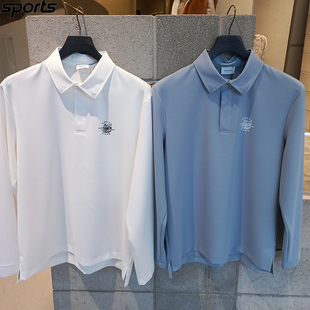 韩国代购southcape高尔夫26年春简约商务运动户外POLO衫长袖T恤男