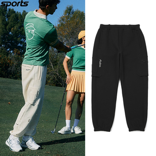 男纯色轻质弹力运动休闲慢跑裤 malbon高尔夫球裤 韩国代购 折扣款