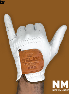 韩国代购NMC高尔夫配饰24年新款ins运动户外羊皮单手男女同款手套