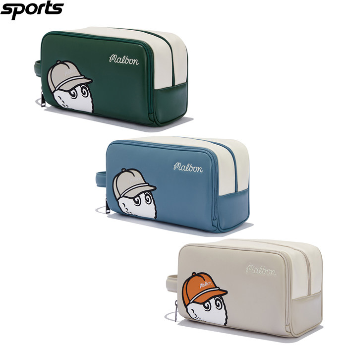 韩国代购malbon高尔夫球配饰26春夏男女标志轻便运动多功能收纳包