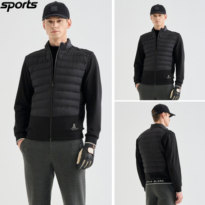 韩国代购lanvin blanc高尔夫球服25初秋男防水防风轻便保暖羽绒服