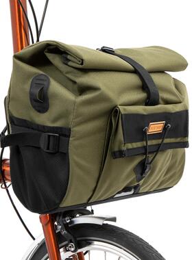 Restrap CITY LOADER绿色小布折叠自行车头大容量通勤车载包驮包