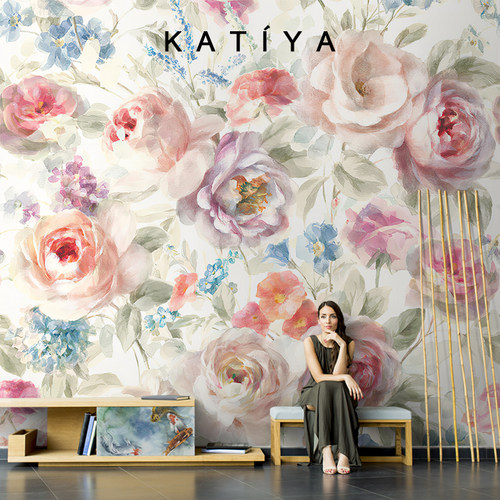 壁纸画玫瑰价格 壁纸画玫瑰图片 星期三