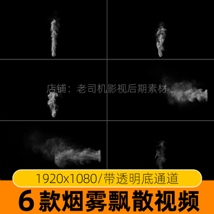 pr烟雾蒸汽雾气喷涌上升缭绕特效视频素材动态动画透明底剪辑