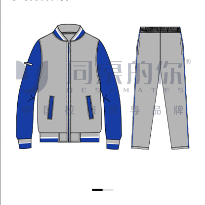 两天发货【丹阳市新桥初级中学】同桌的你春秋季运动装棒球服