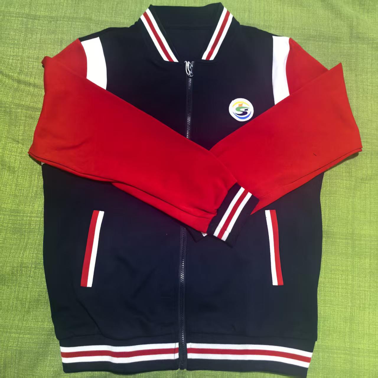 【昆山实验小学 校服】夏季春秋运动款白长袖棒球服长裤