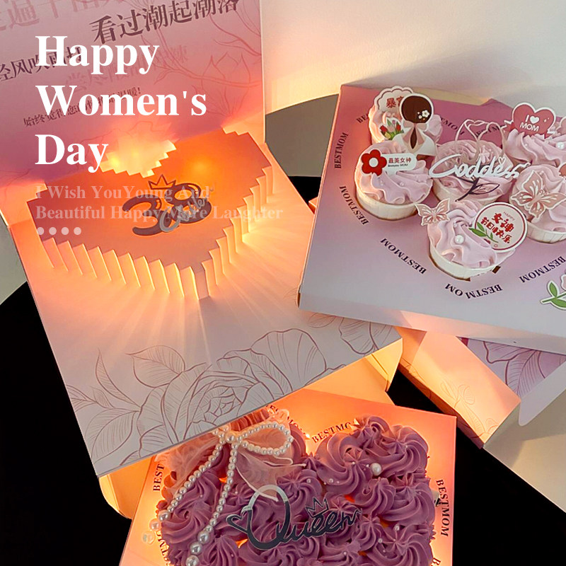 38女王节蛋糕装饰爱心纸杯蛋糕包装盒女神妈妈mom三八妇女节插件,节庆用品/礼品,节日装扮用品,淘宝优惠券,粉丝福利购,淘宝优惠卷