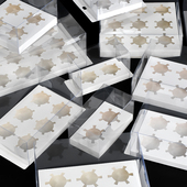 12个马芬杯九宫格手提打包盒 4粒6 纸杯蛋糕包装 盒透明PET高品质2