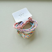 马卡龙5件套头绳套装 皮筋发绳A02 简约糖果色系发圈时尚 韩版 新款