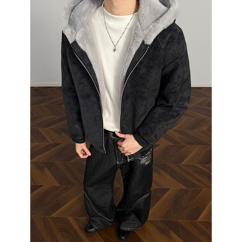 美式座山雕棉服男冬季痞加