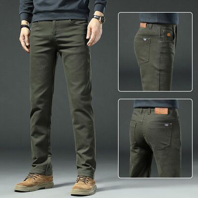 品质高端牛仔裤男士秋冬直