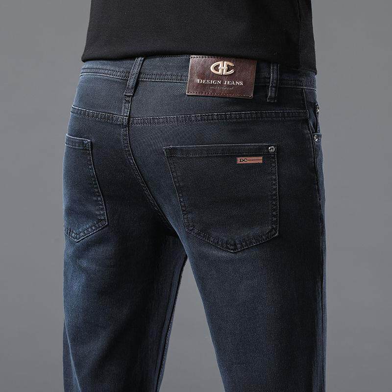2025新款牛仔裤男韩版修身小脚弹力高端黑色男生裤子潮流帅气男款