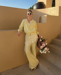 拉链卫衣外套阔腿裤 DT.Dong连帽蕾丝衫 三件套 新款 欧洲站2026春季