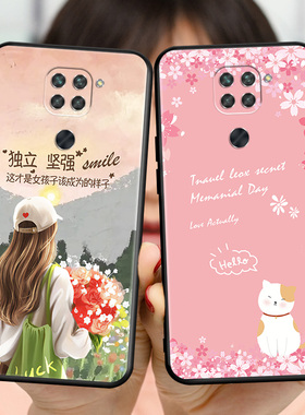 适用小米红米10X-4G手机壳钢化膜M2003J15SC全包防摔redmi10x4g时尚卡通radmi软硅胶保护套redme商务情侣外壳