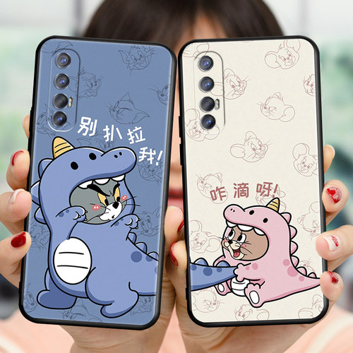 适用opporeno3pro手机壳pcrm00新款pcrt00全包防摔0pp0reno3pro软壳findx2neo国外版网红保护套男女可爱简约