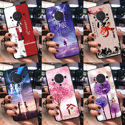 适用华为mate60Pro+手机壳mata60por十外壳pro+学生彩绘软壳mate60pro+保护套huawei彩绘mate6op+防摔女磨砂