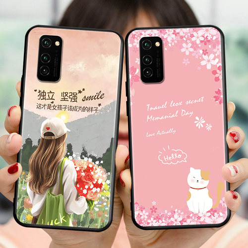 适用华为荣耀V30pro手机壳商务时尚honor钢化膜v30pro全包防摔 v3opro软硅胶保护套OXF-AN10简约小众V30por潮