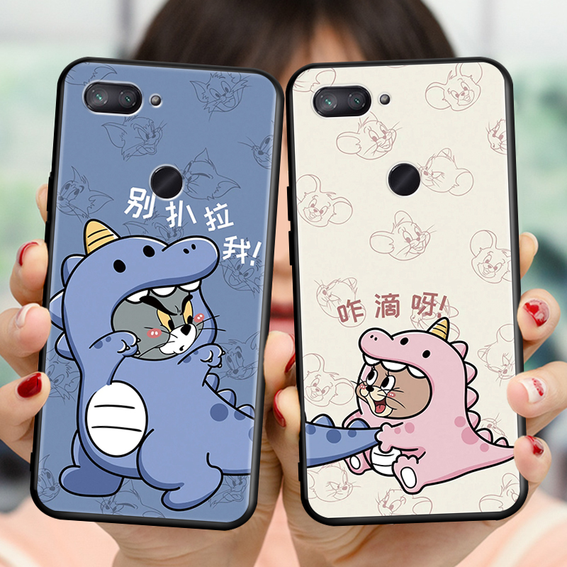 适用小米8青春版手机壳小米8lite全包软壳m1808d2te防摔保护套xiaomi8lite卡通文字mi8青春网红情侣xiaom可爱