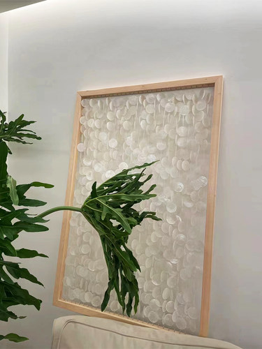 墙面北欧风会唱歌的贝壳装饰画