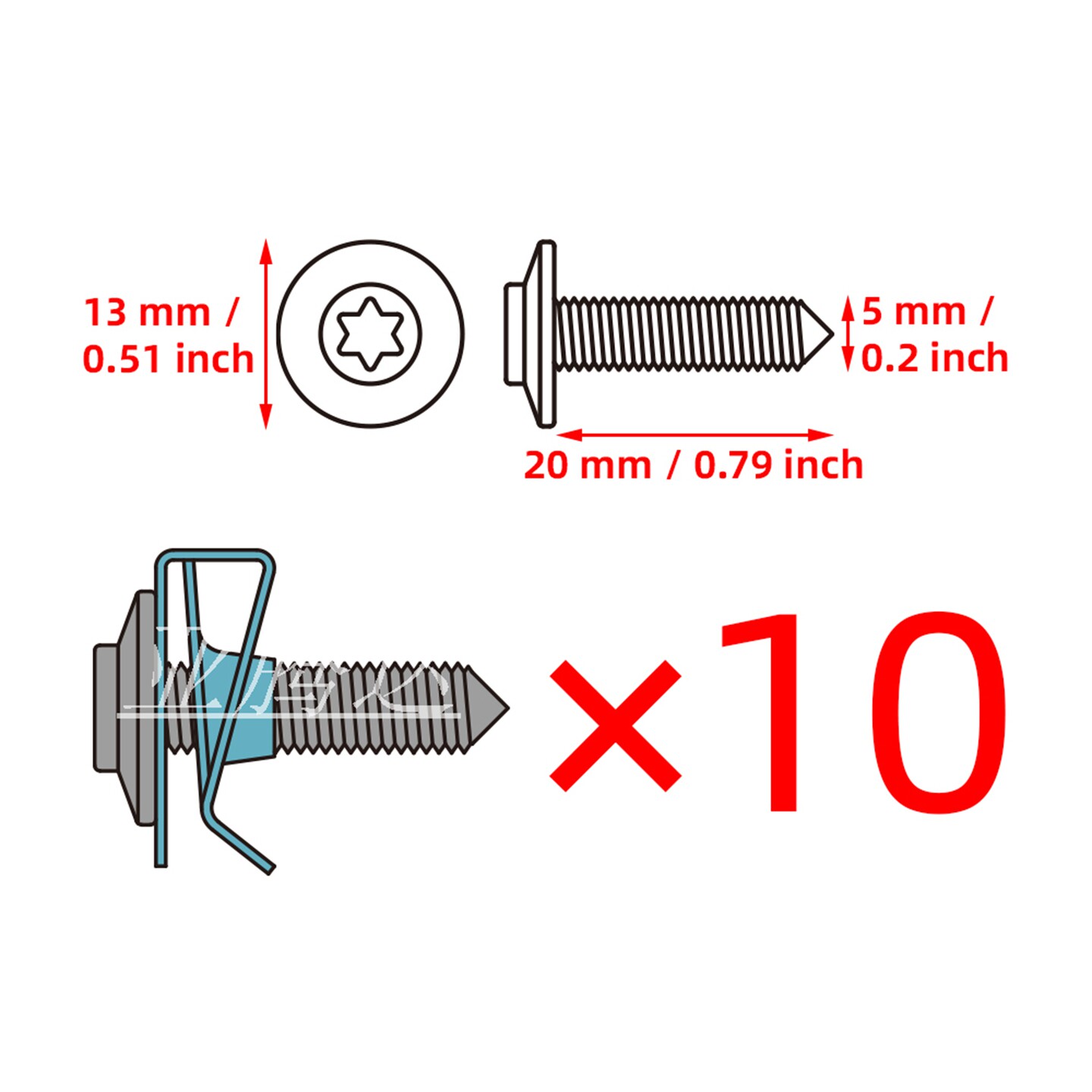 适用宝马水鸟R1200GS ADV R1200RT S1000RR S1000XR外壳包板螺丝