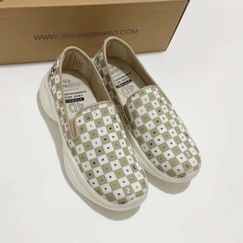 专柜玛丽正品22春夏新品帆布鞋休闲透气低帮套脚百搭女单鞋76190W