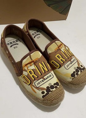 专柜玛丽正品女鞋小香风22春夏新款草编帆布鞋一脚蹬休闲鞋72251W