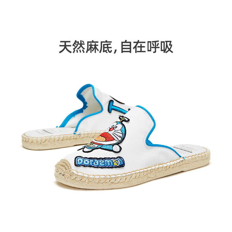 半拖圆头平底拖鞋凉鞋快乐玛丽