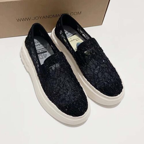 专柜玛丽正品22春夏新款帆布鞋女乐福鞋一脚蹬懒人鞋休闲鞋82265W