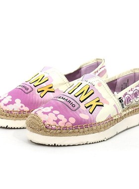 专柜玛丽正品女鞋帆布鞋22春夏新厚底渔夫鞋懒人一脚蹬单鞋52088W