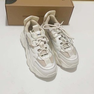 专柜玛丽正品老爹鞋女秋厚底增高运动休闲鞋子ins潮百搭小白30505