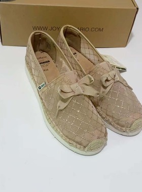 专柜玛丽正品23春季新款渔夫鞋女鞋透气一脚蹬厚底松糕布鞋52106W