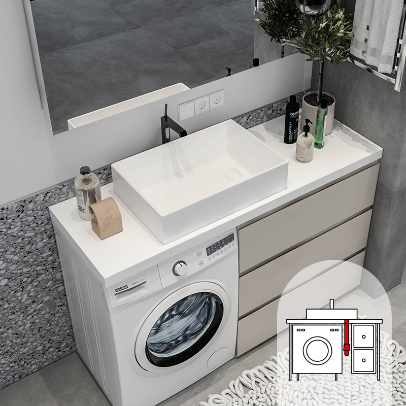 侧边下水陶瓷家用艺术台上盆