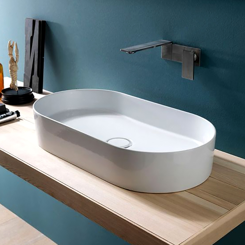 椭圆洗衣家用陶瓷台上盆