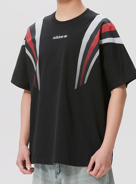 26新款adidas阿迪达斯三叶草Santiago男运动短袖T恤KW2016/KW2015