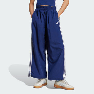 adidas阿迪达斯三条纹运动宽松休闲裤 JV5328 2026夏女梭织长裤