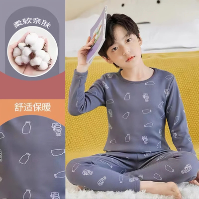 莫代尔儿童睡衣男孩新款长袖家居