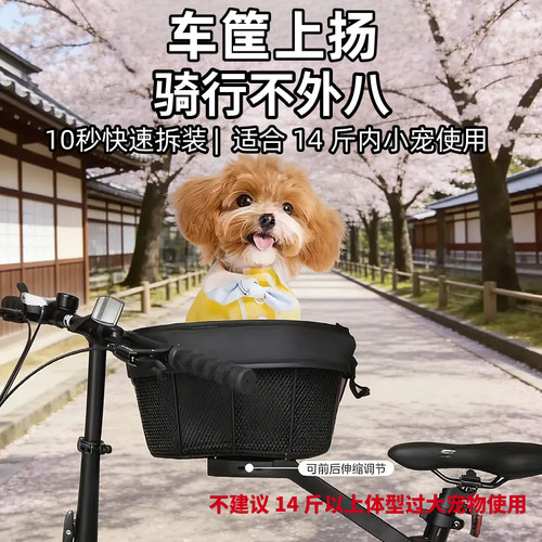折叠自行车宠物筐带狗带猫放书包