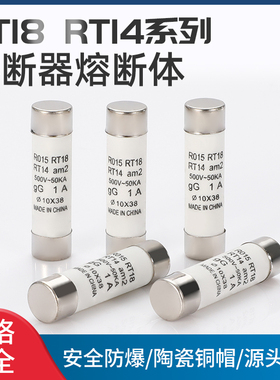 保险丝熔断器熔断体陶瓷管保险丝熔芯0.5-32A保险管耐高温RT18