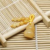 天然黄玉小葫芦三通鲍鱼龟背莲蓬南瓜花生茶壶貔貅小挂坠小配件