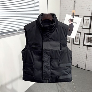 冬装新品立领加厚夹棉马甲背心男士外套休闲流行保暖马夹棉服纯色