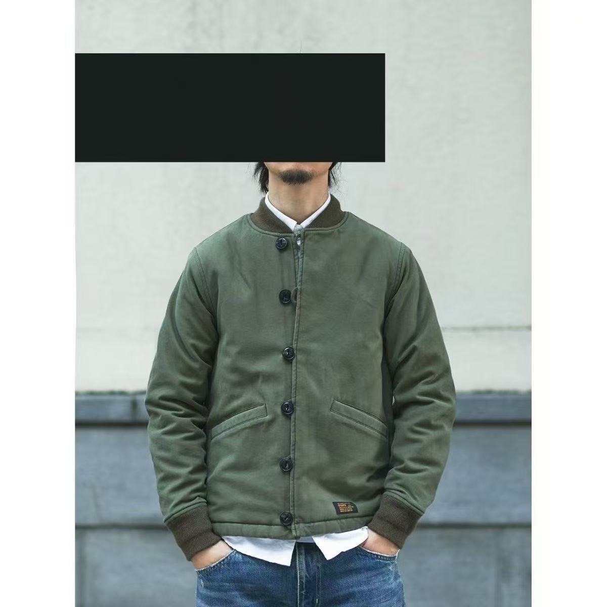 修身型保暖工装个性军事风外套