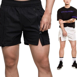 王气球原创设计/超短裤6号middot六号天才黑白双色性感拉链裤